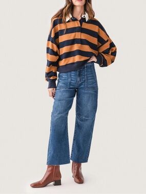NWT SOCIAL THREADS X RISEN JEANS Risen Rowan Utility Pocket Barrel Jeans Size 26